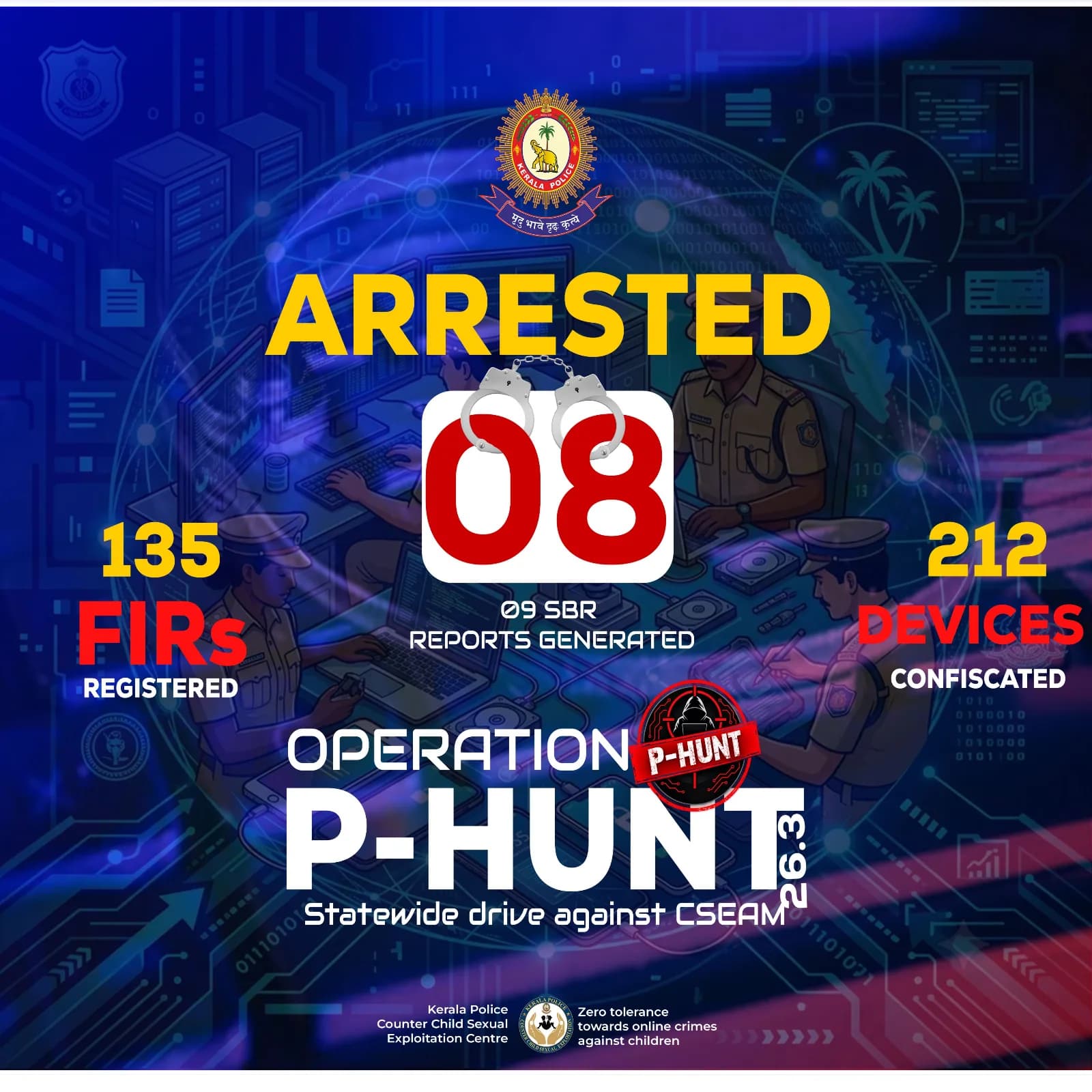 India launches Operation P-Hunt against online CSEAM, 8 arrested