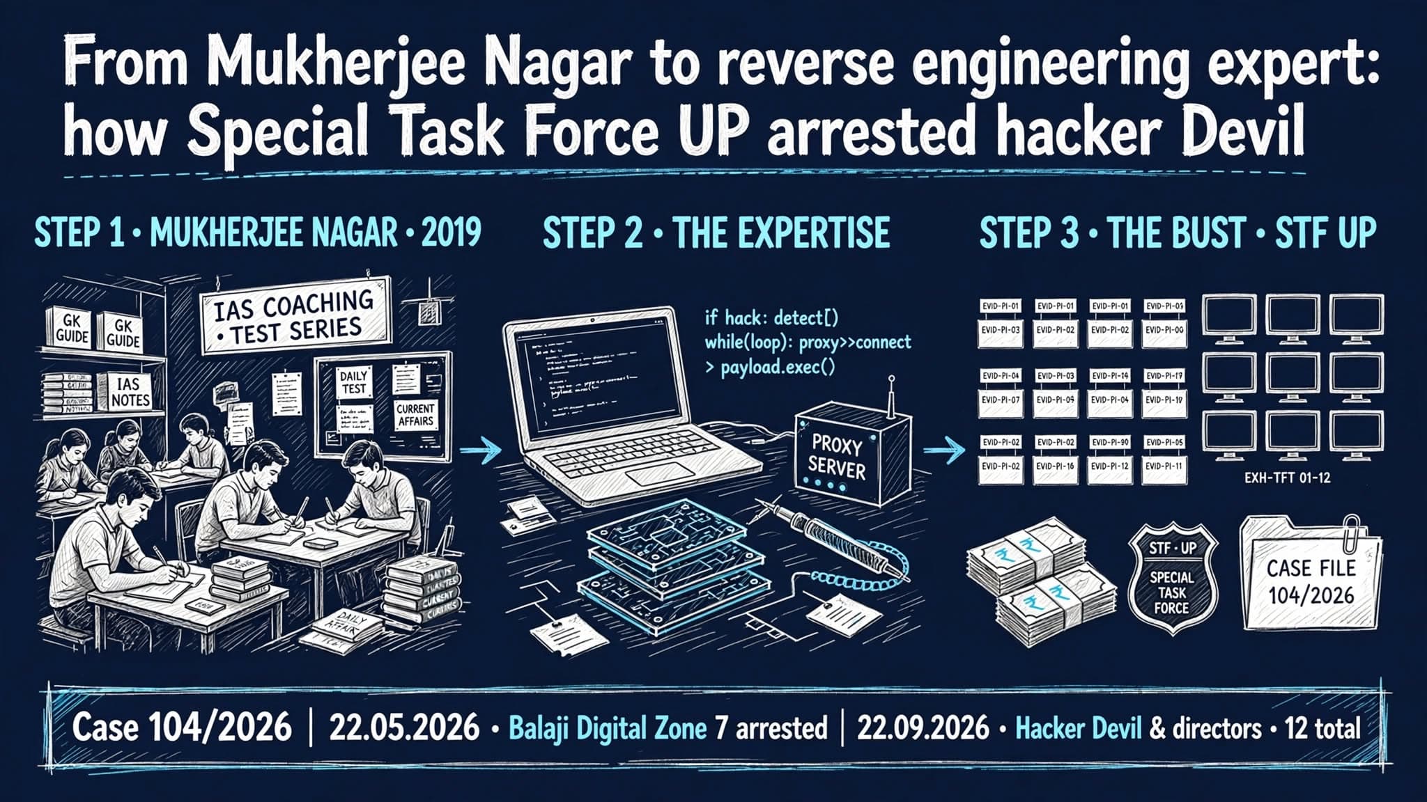 From Mukherjee Nagar to reverse engineering expert: how Special Task Force UP arrested hacker ‘Devil’