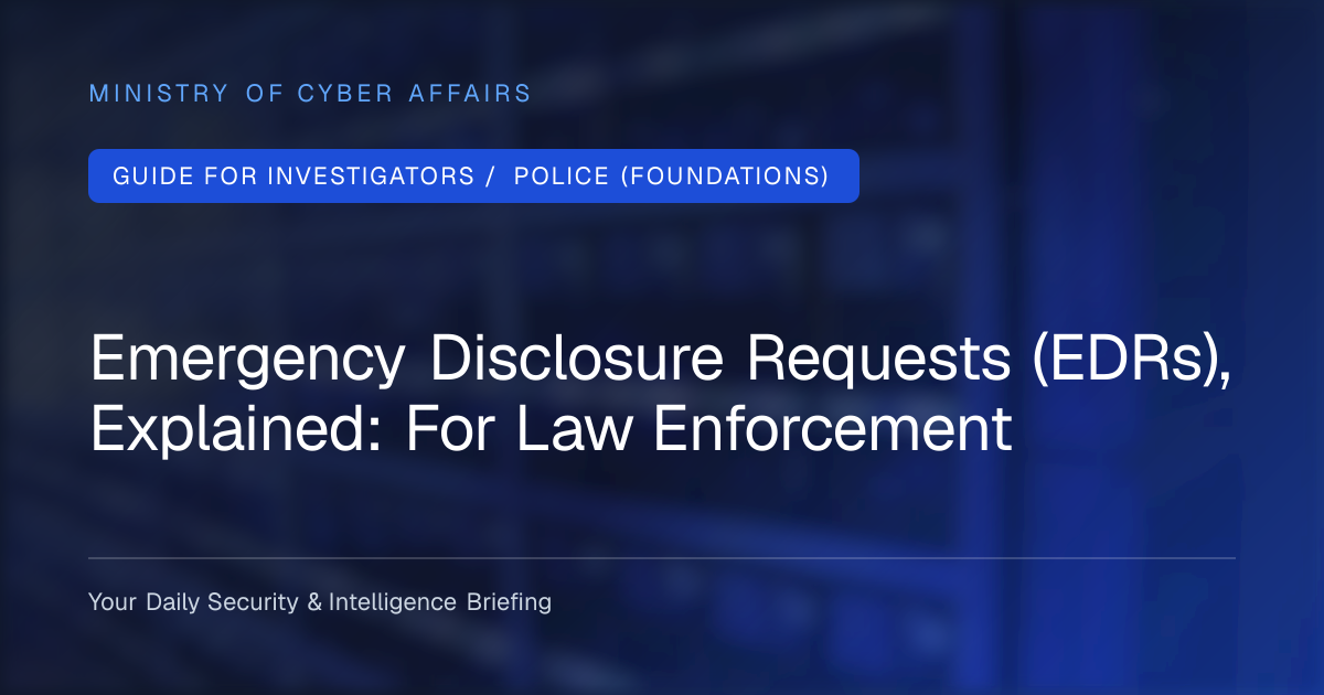 Emergency Disclosure Requests (EDRs), Explained: For Law Enforcement ...