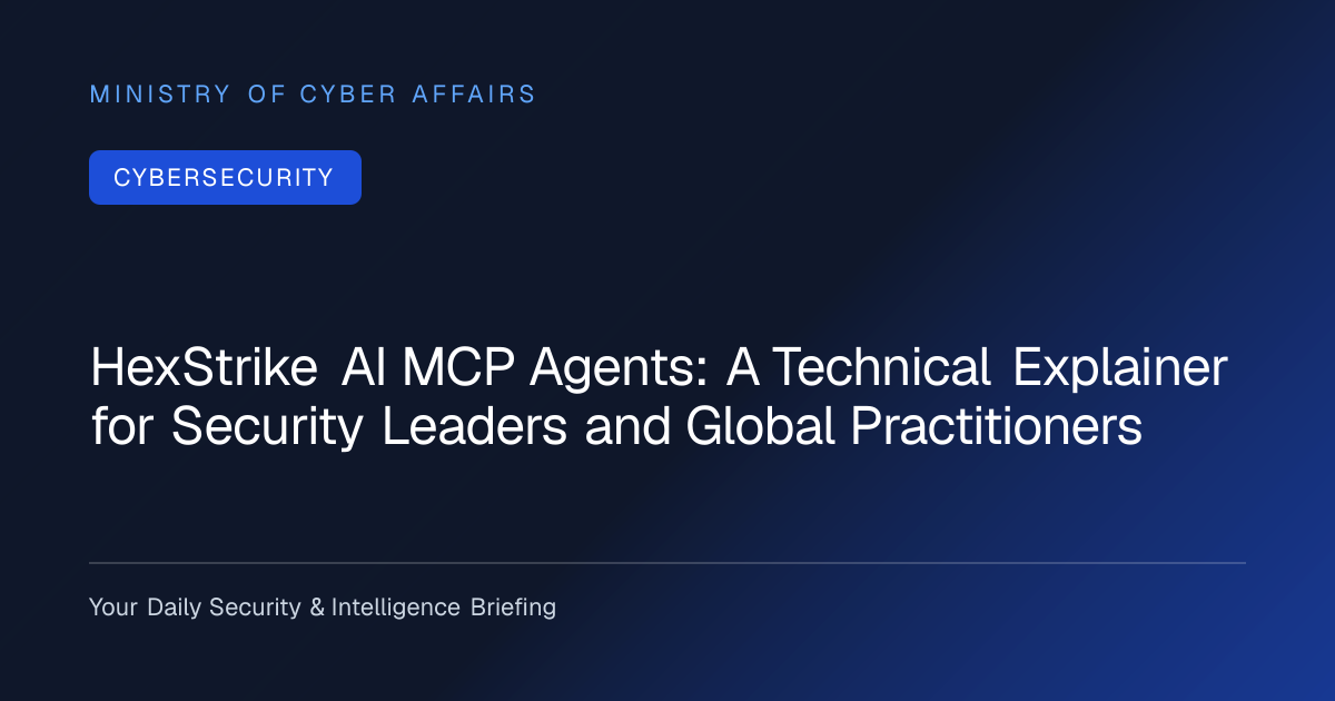HexStrike AI MCP Agents: A Technical Explainer for Security Leaders and Global Practitioners