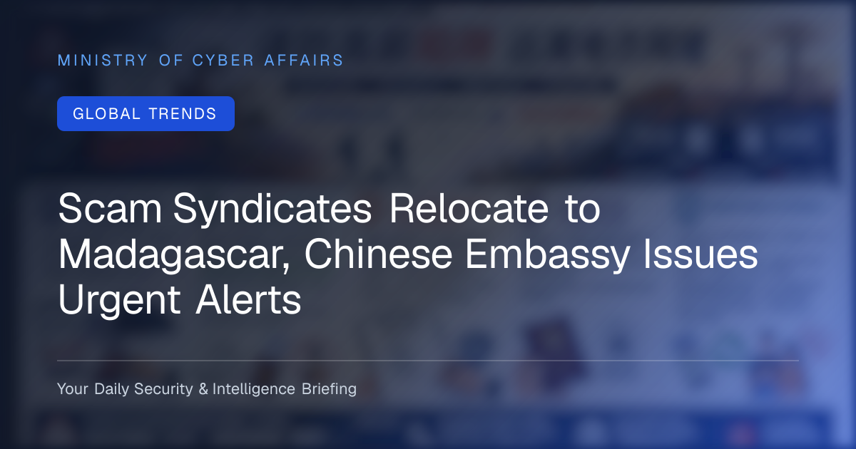 Scam Syndicates Relocate to Madagascar, Chinese Embassy Issues Urgent ...